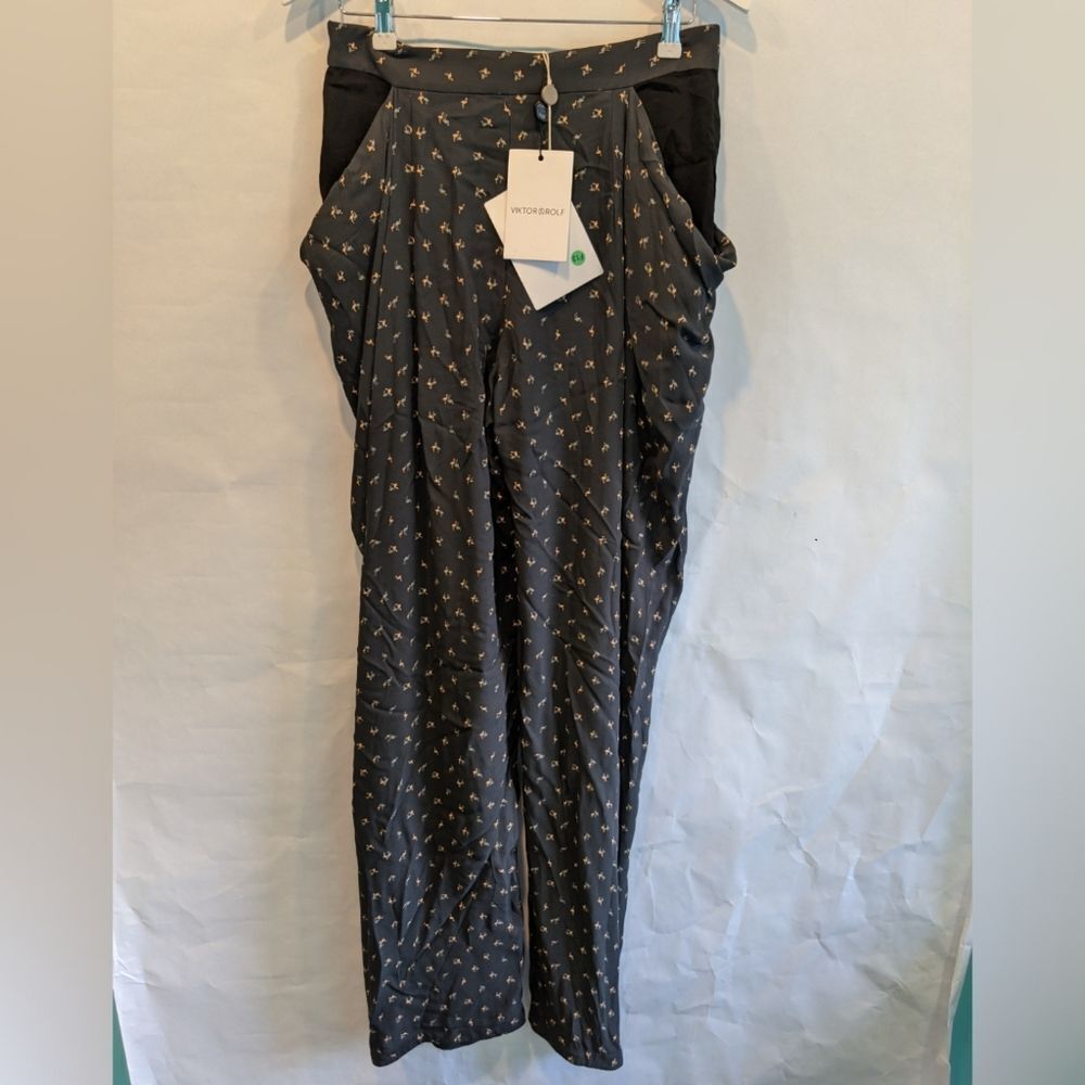 VIKTOR AND Rolf printed light pants size 8(IT44) BNWT